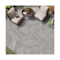 Mid-grey stone effect outdoor porcelain paving tiles 900x600mm in UK garden