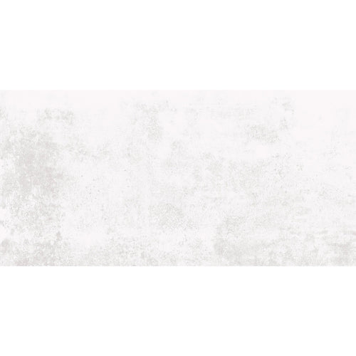 Detailed view of Crystal White Lapatto tile showing textured white surface with subtle lapatto shine.