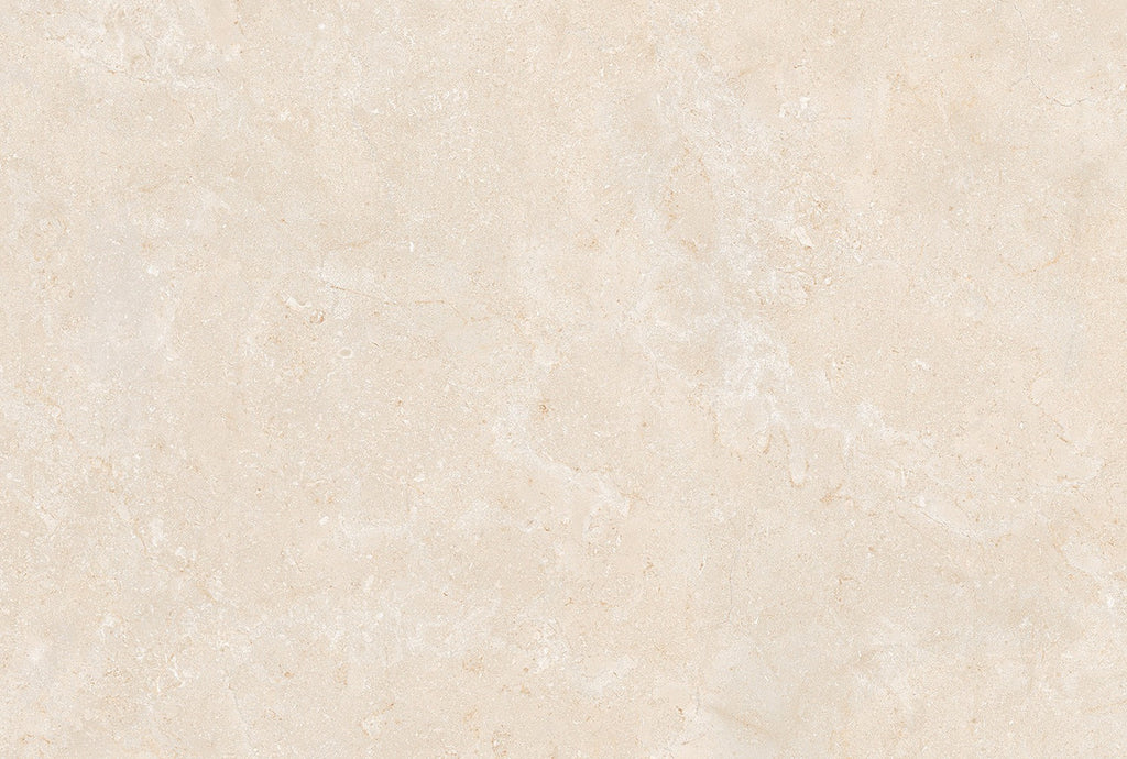 Close-up of the Solstice Beige 60x90cm outdoor porcelain tile showing natural stone texture and warm beige tones.