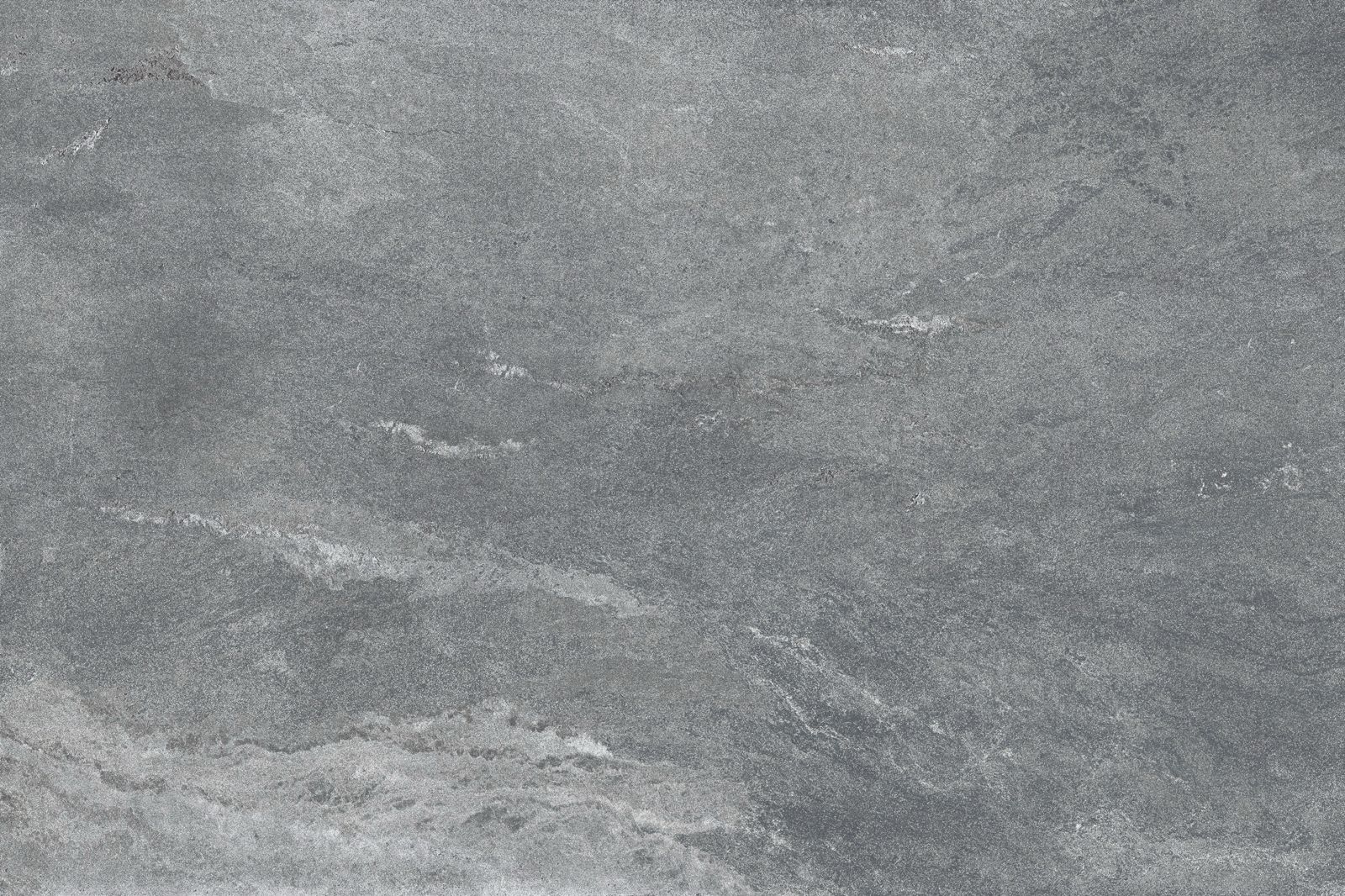 Mid grey porcelain paving tile face showing cloud-like tonal movement 900x600mm
