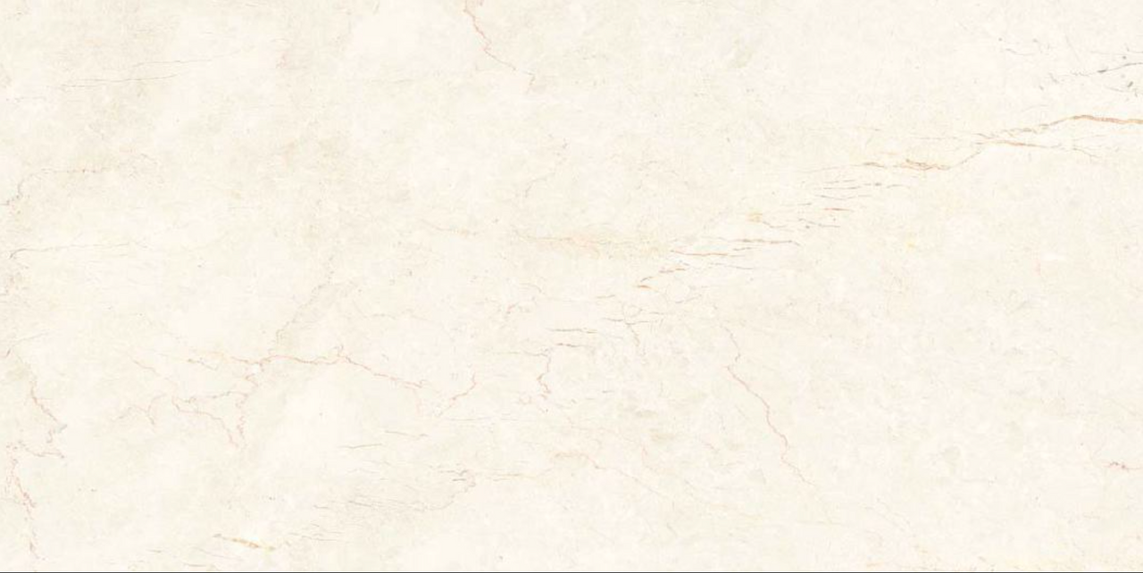 Close-up of Eden Ivory Marble Gloss Tile showcasing its soft cream base with delicate natural veining and a polished high-gloss surface. Ideal for luxurious wall and floor finishes.