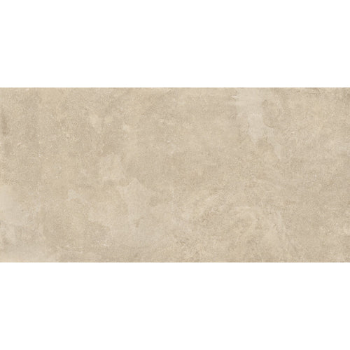 Close-up texture view of the Eterna Beige tile showcasing natural stone detail and soft beige tones.