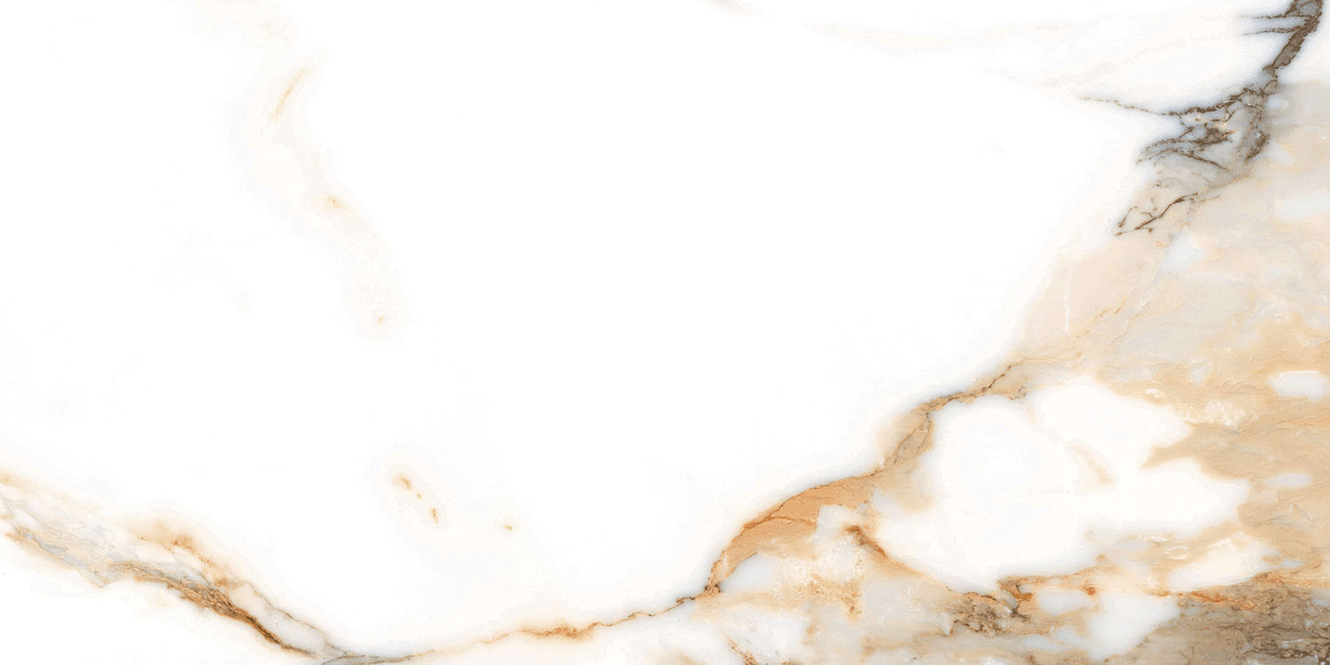 Fresco Beige Polished Marble-Effect Porcelain Tile