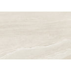 Close-up of Gravel White Outdoor Tile showing its layered stone-effect surface and natural matt texture.