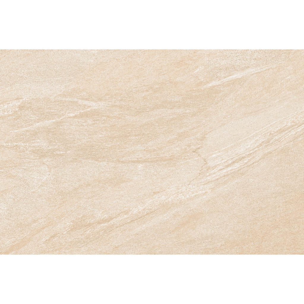 Cream porcelain paving tile showing subtle natural veining 900x600mm