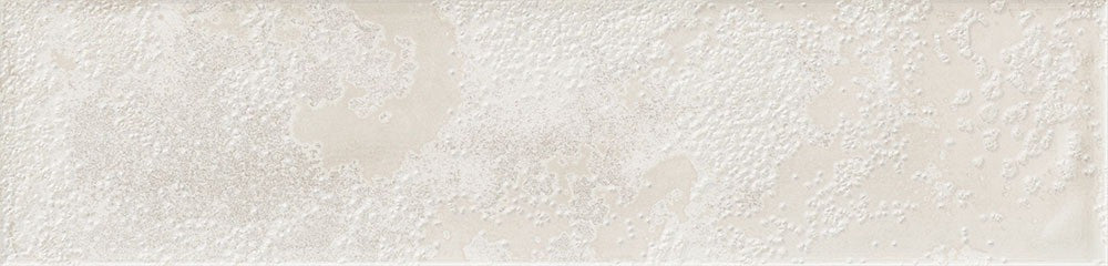 Close-up of Oceania White Metro Tile showing handcrafted-style surface and soft gloss glaze.