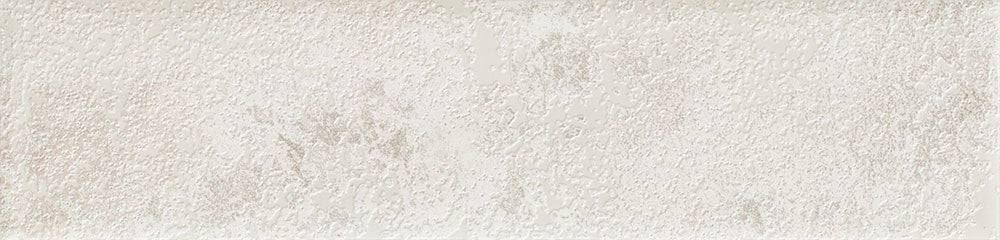 Glossy white body tile with light-reflecting finish and gently rippled surface texture.