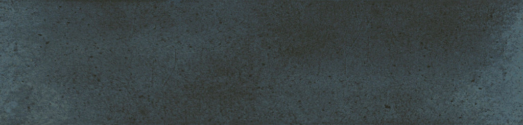 Close-up of Urban Blue Glossy Metro Tile showing subtle texture, petrol-blue colour and reflective glazed surface.