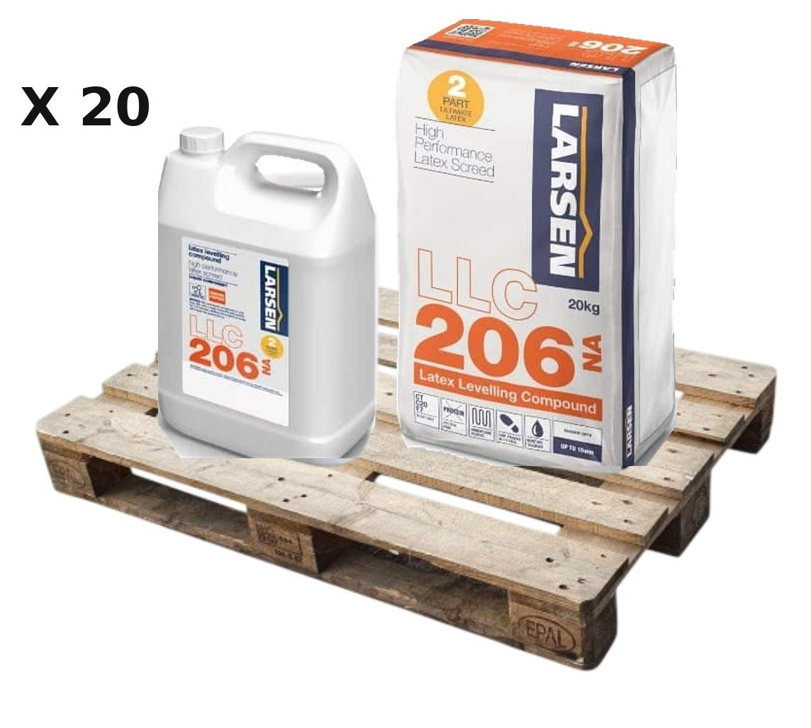 Larsen LLC206 NA protein-free 2-part latex self-levelling compound 20kg - 20 bag half pallet