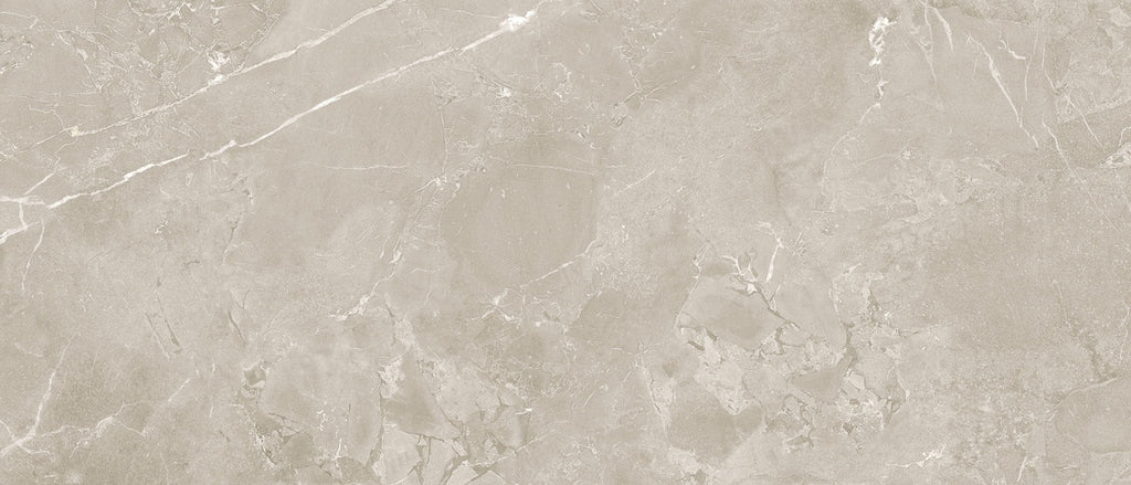 Close-up texture of Lithos Mink tile showcasing its soft beige tones and natural marble-like veining.