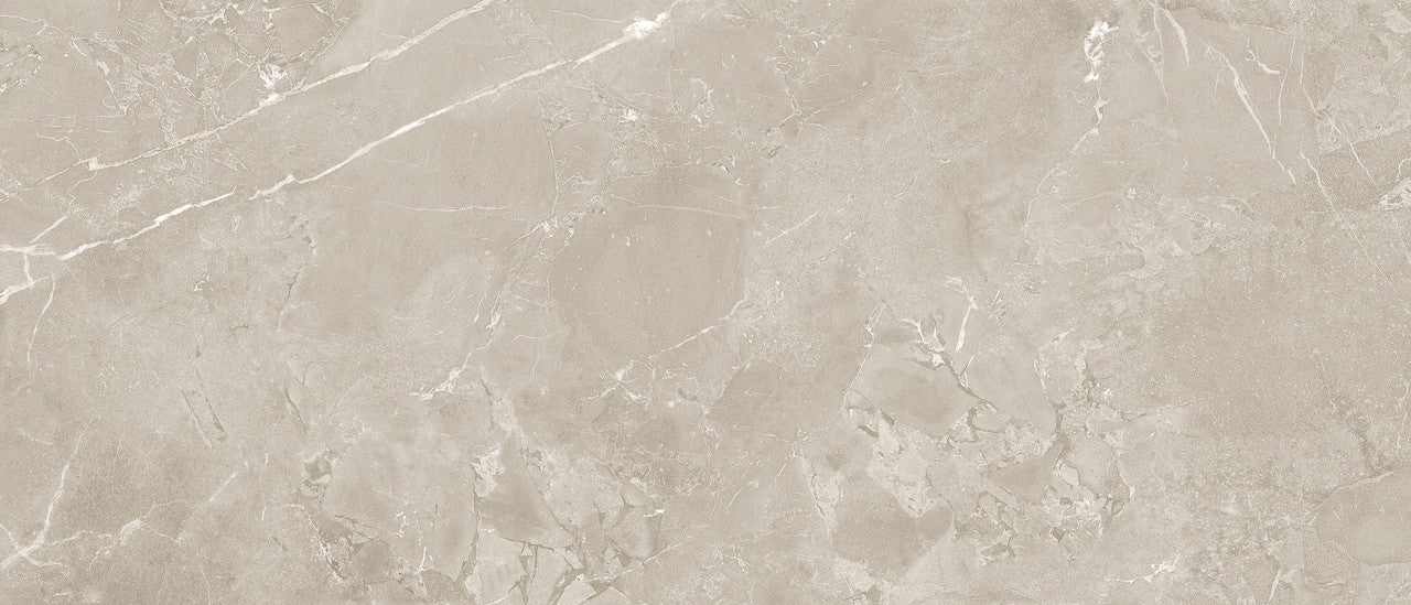 Close-up texture of Lithos Mink tile showcasing its soft beige tones and natural marble-like veining.