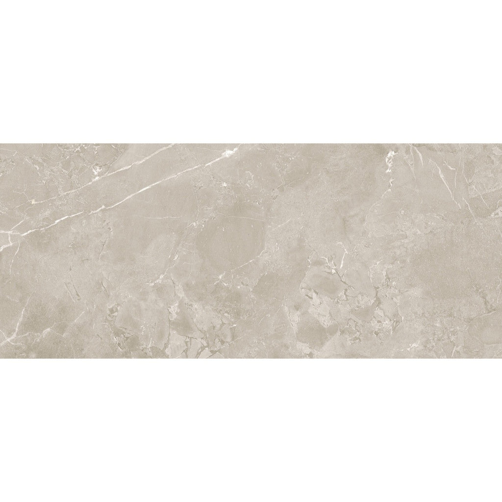 Close-up texture of Lithos Mink tile showcasing its soft beige tones and natural marble-like veining.