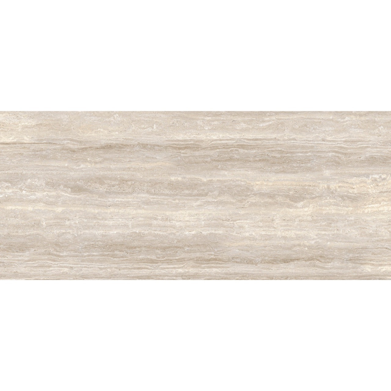 Detailed view of the Marlon Brown tile showcasing its warm brown tones and natural travertine-style veining.