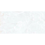 Misty White Onyx Gloss Porcelain Tile 60x120cm white onyx marble effect tile with subtle beige veining luxury floor tile - tile face