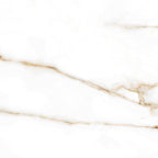Navona Gold Polished Marble-Effect Porcelain Tile
