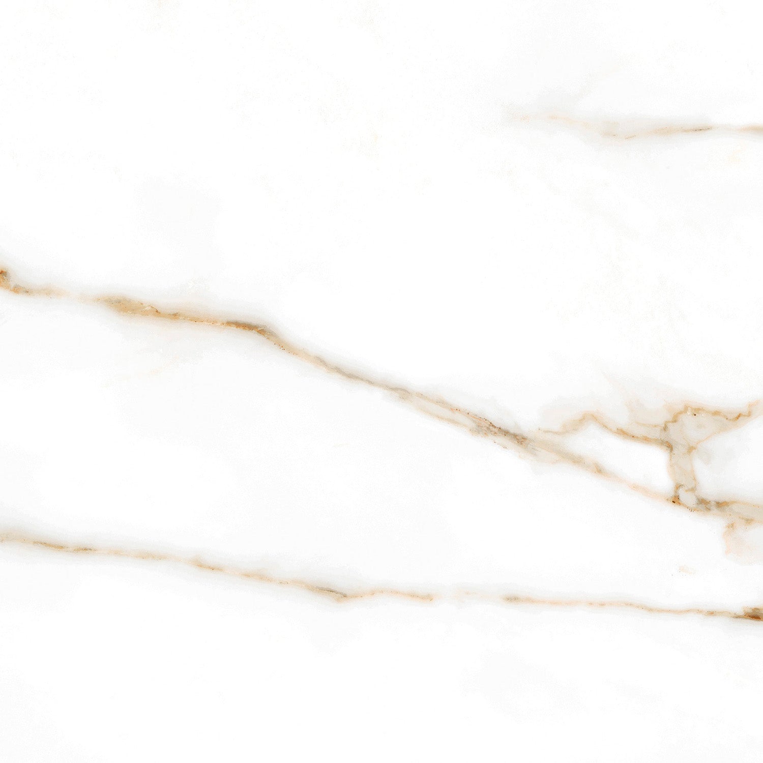 Navona Gold Polished Marble-Effect Porcelain Tile