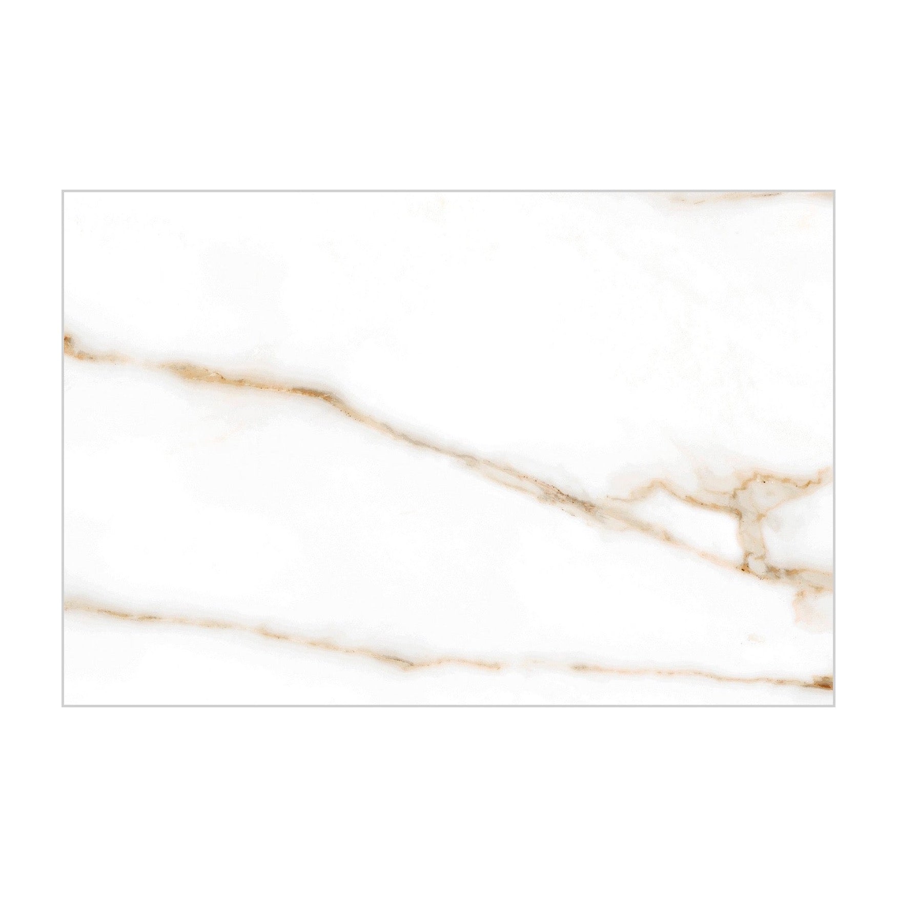 Navona Gold Polished Marble-Effect Porcelain Tile — tile face