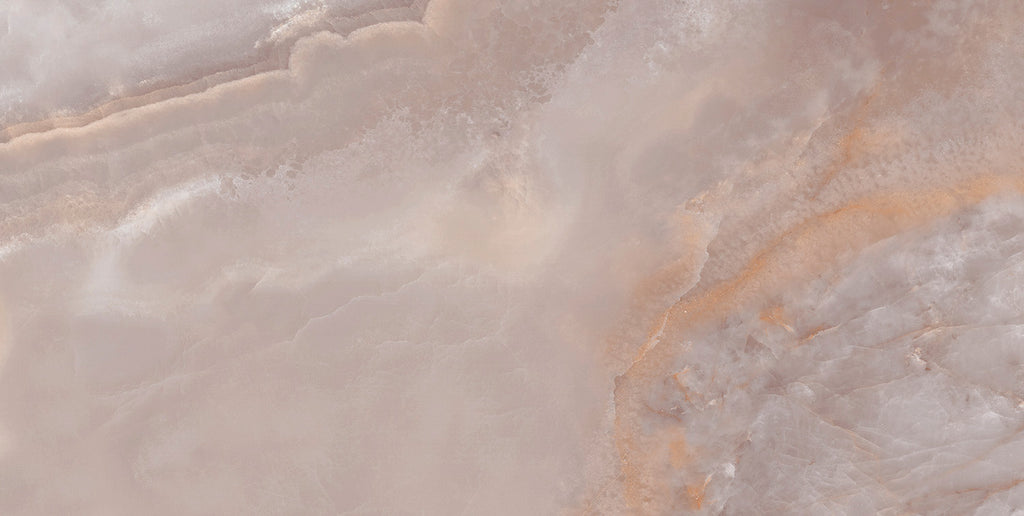 Opal Coral Super-Polished Onyx-Effect Porcelain Tile