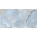 Close-up of Opal Pearl super-polished onyx-effect porcelain tile surface