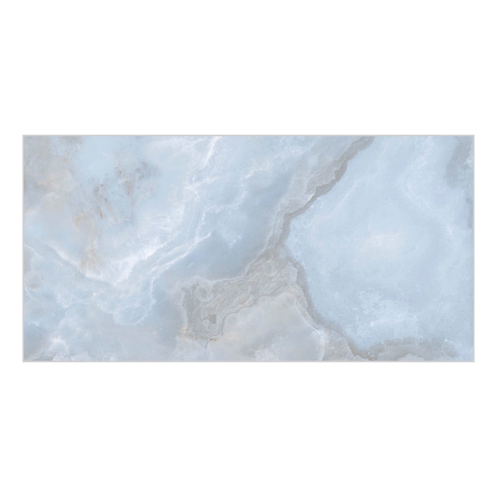 Opal Pearl Super-Polished Onyx-Effect Porcelain Tile — tile face