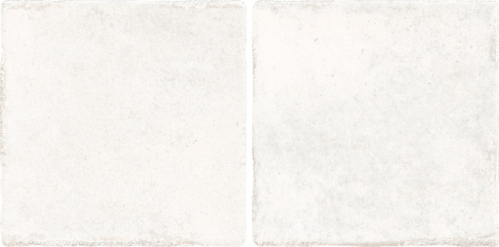 Pixel White Glossy Square Wall Tile 10cm x 20cm close-up showing subtle texture and smooth glazed finish