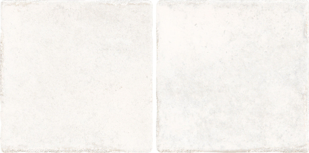 Pixel White Glossy Square Wall Tile 10cm x 20cm close-up showing subtle texture and smooth glazed finish