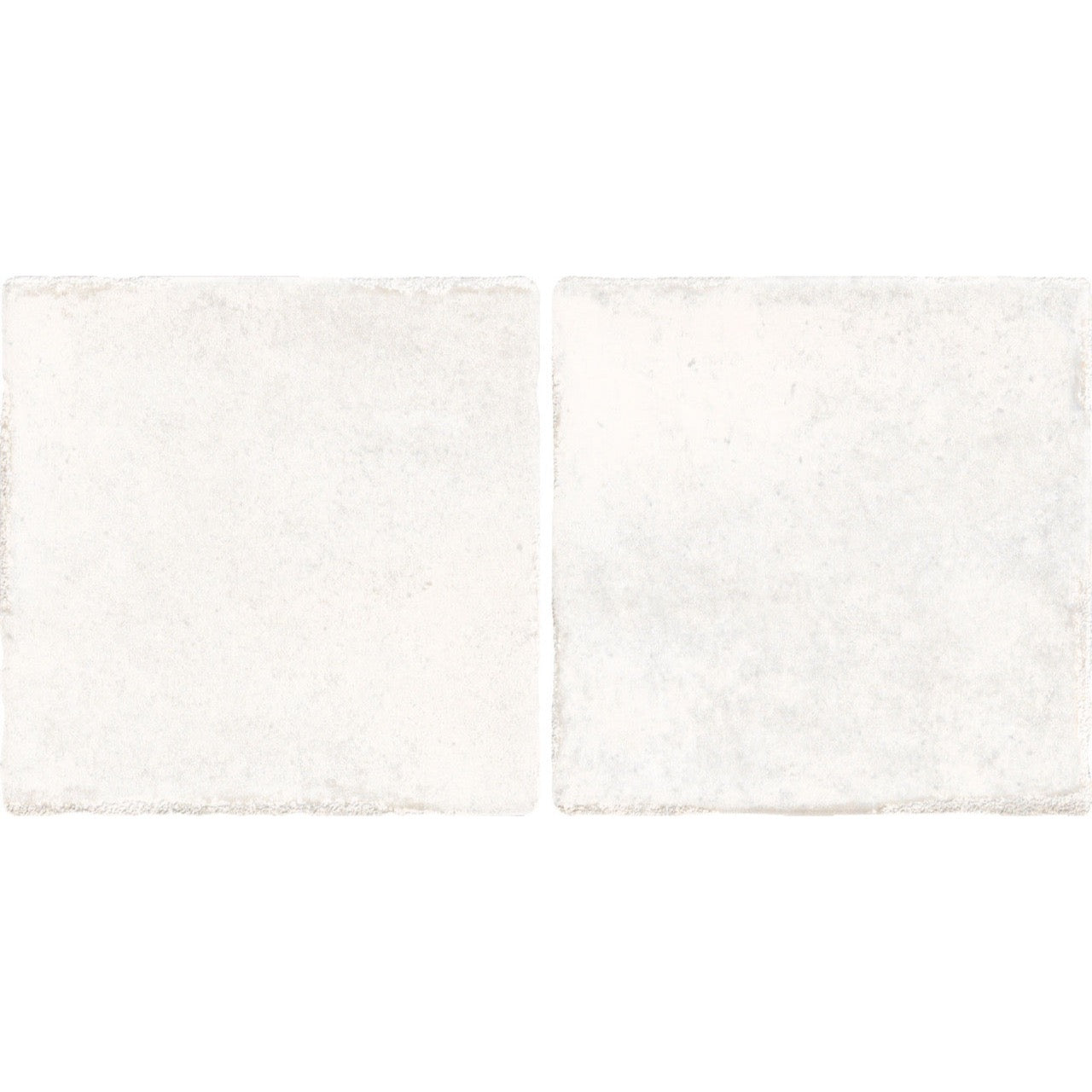 Pixel White Glossy Square Wall Tile 10cm x 20cm close-up showing subtle texture and smooth glazed finish