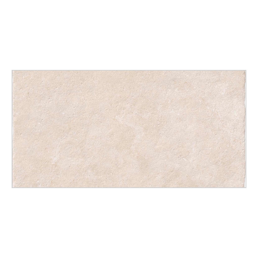 Provence Ivory Matt Stone-Effect Porcelain Tile — tile face