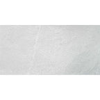 Detailed close-up of Quarry White tile surface showing soft white texture and stone-like detailing.