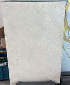 Windsor quartz porcelain paving slabs 900x600mm laid in garden