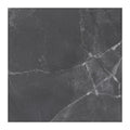 RAK Amani Dark Grey Polished Marble-Effect Porcelain Tile 80x80cm — Clearance Pallet Deal — tile face