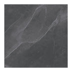 RAK Amani Dark Grey Polished Marble-Effect Porcelain Tile 120x120cm — Clearance Pallet Deal — tile face