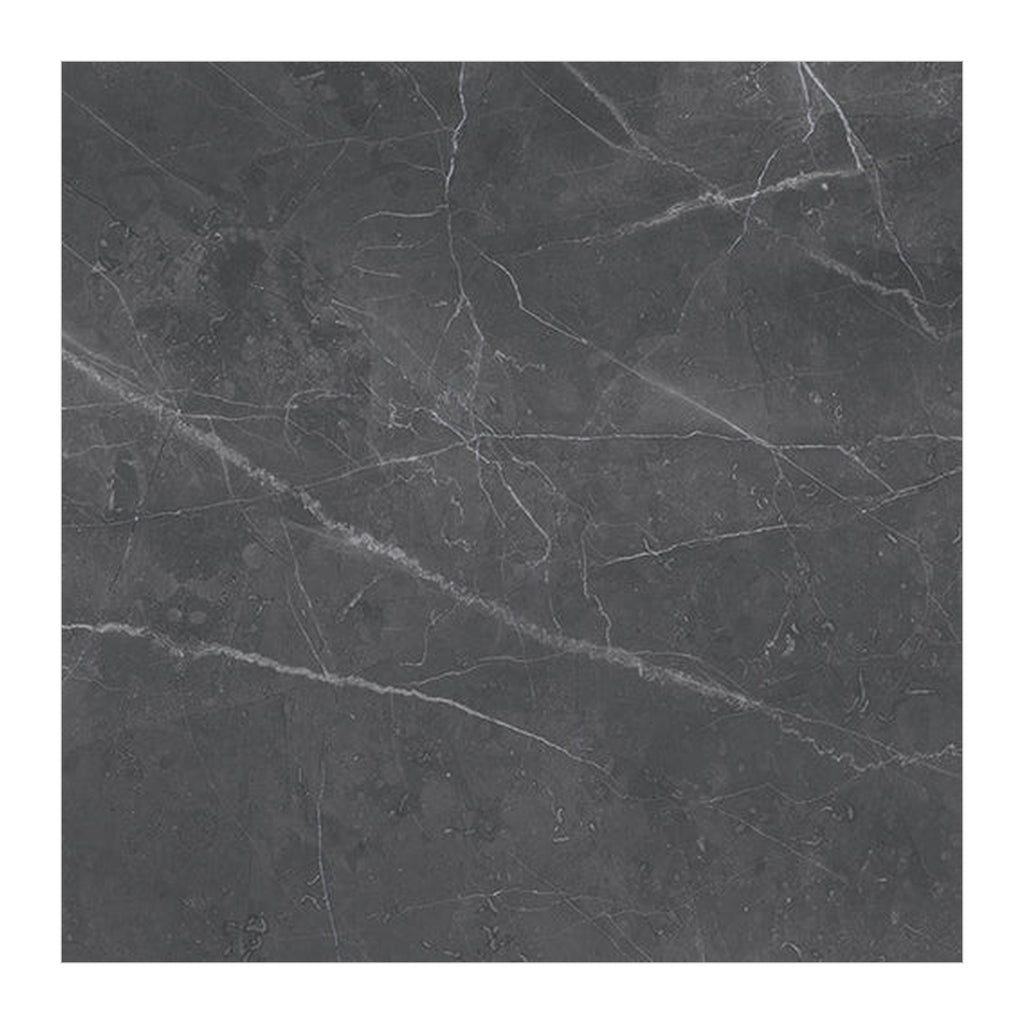 RAK Amani Dark Grey Polished Marble-Effect Porcelain Tile 60x120cm — Clearance Pallet Deal — tile face