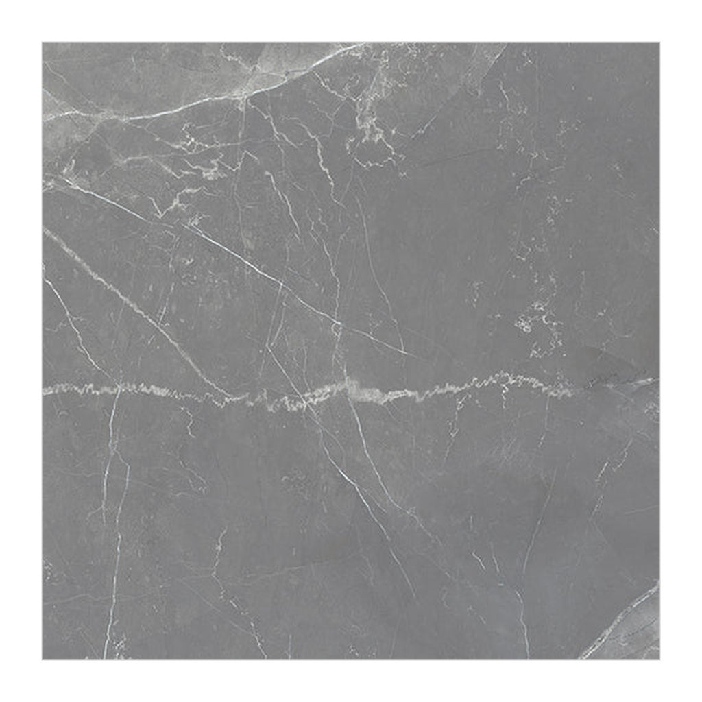 RAK Amani Light Grey Polished Marble-Effect Porcelain Tile 60x120cm — Clearance Pallet Deal — tile face
