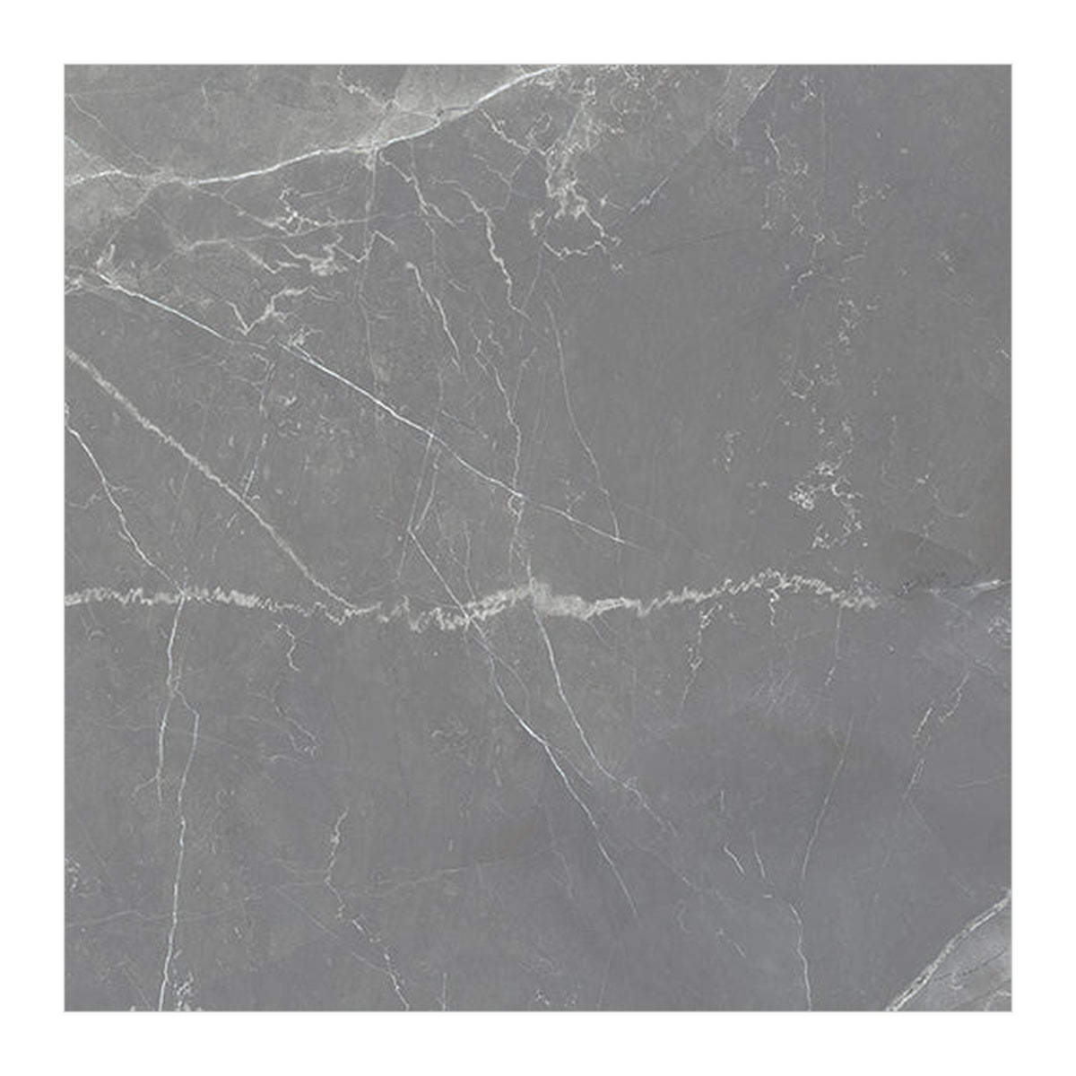 RAK Amani Light Grey Polished Marble-Effect Porcelain Tile 60x120cm — Clearance Pallet Deal — tile face