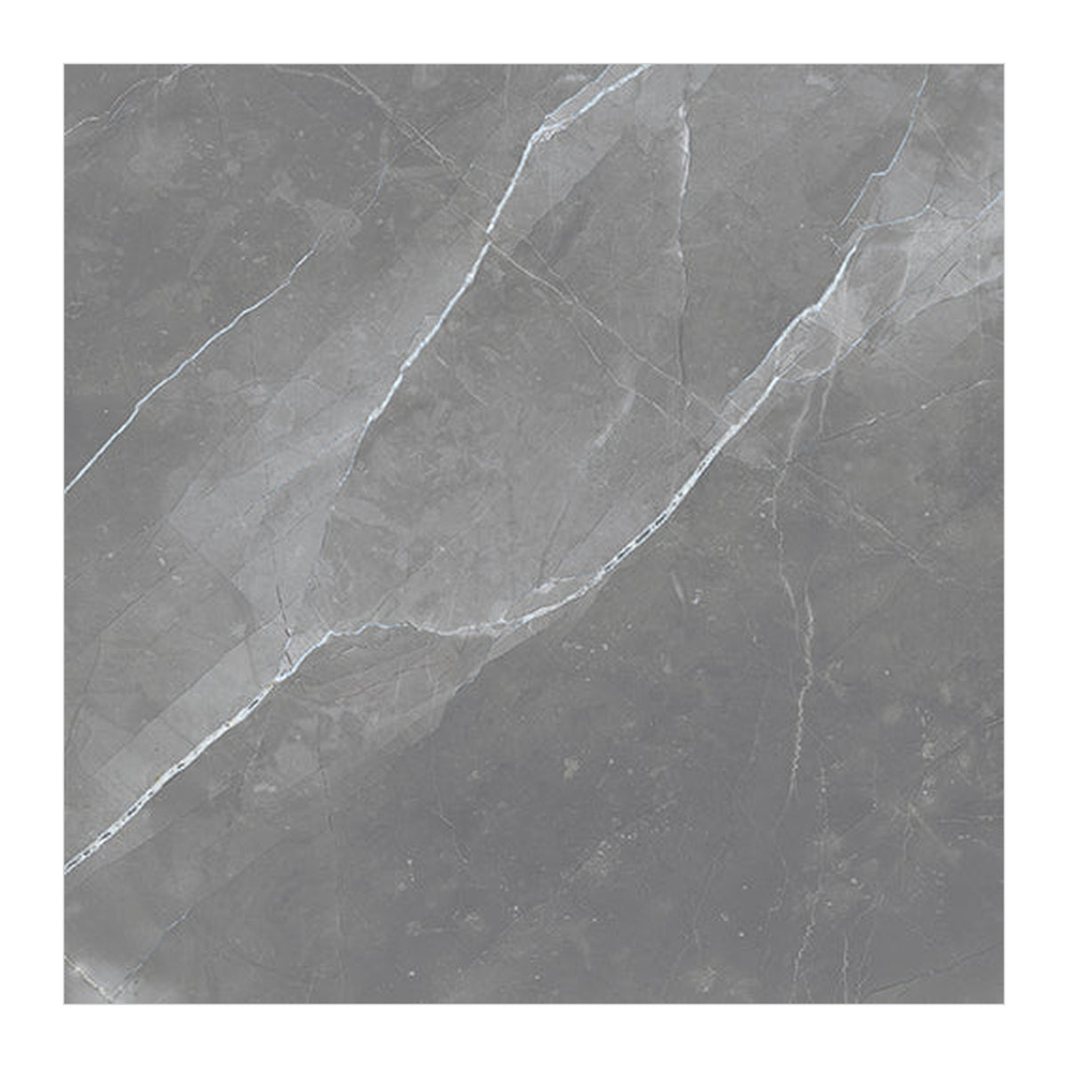 RAK Amani Light Grey Polished Marble-Effect Porcelain Tile 60x120cm — Clearance Pallet Deal — tile face