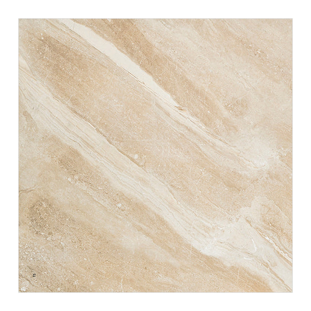 RAK Breccia Daino Beige Matt Marble-Effect Porcelain Tile 120x120cm — Clearance Pallet Deal — tile face