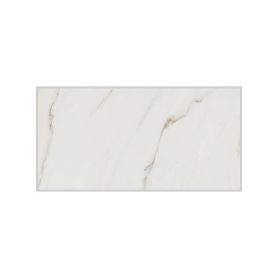 RAK Calacatta Africa Polished Marble-Effect Porcelain Tile — tile face