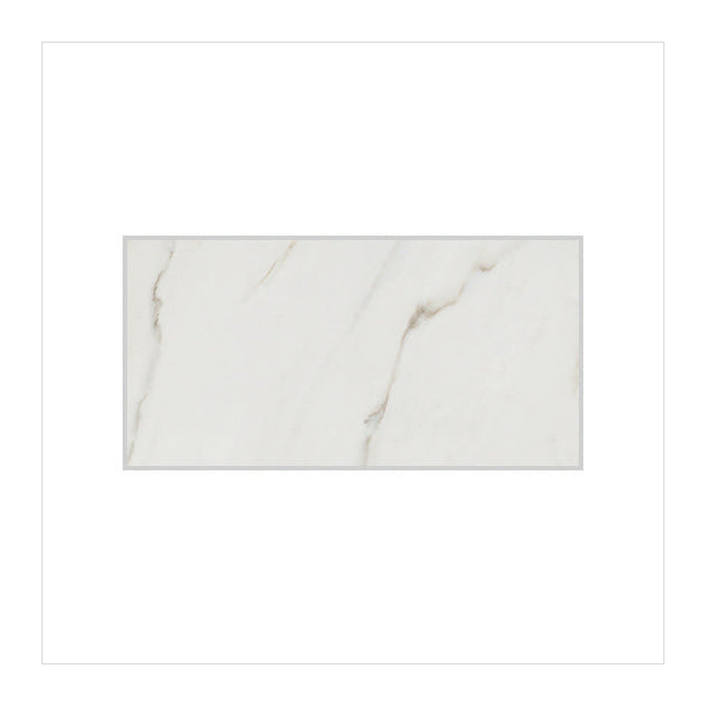 RAK Calacatta Africa White Matt Marble-Effect Porcelain Slab 120x240cm — Clearance Pallet Deal — tile face