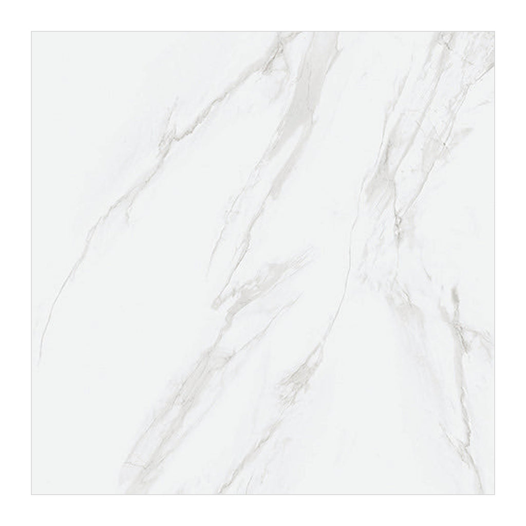 RAK Carrara Grey Polished Marble-Effect Porcelain Slab 120x240cm — Clearance Pallet Deal — tile face
