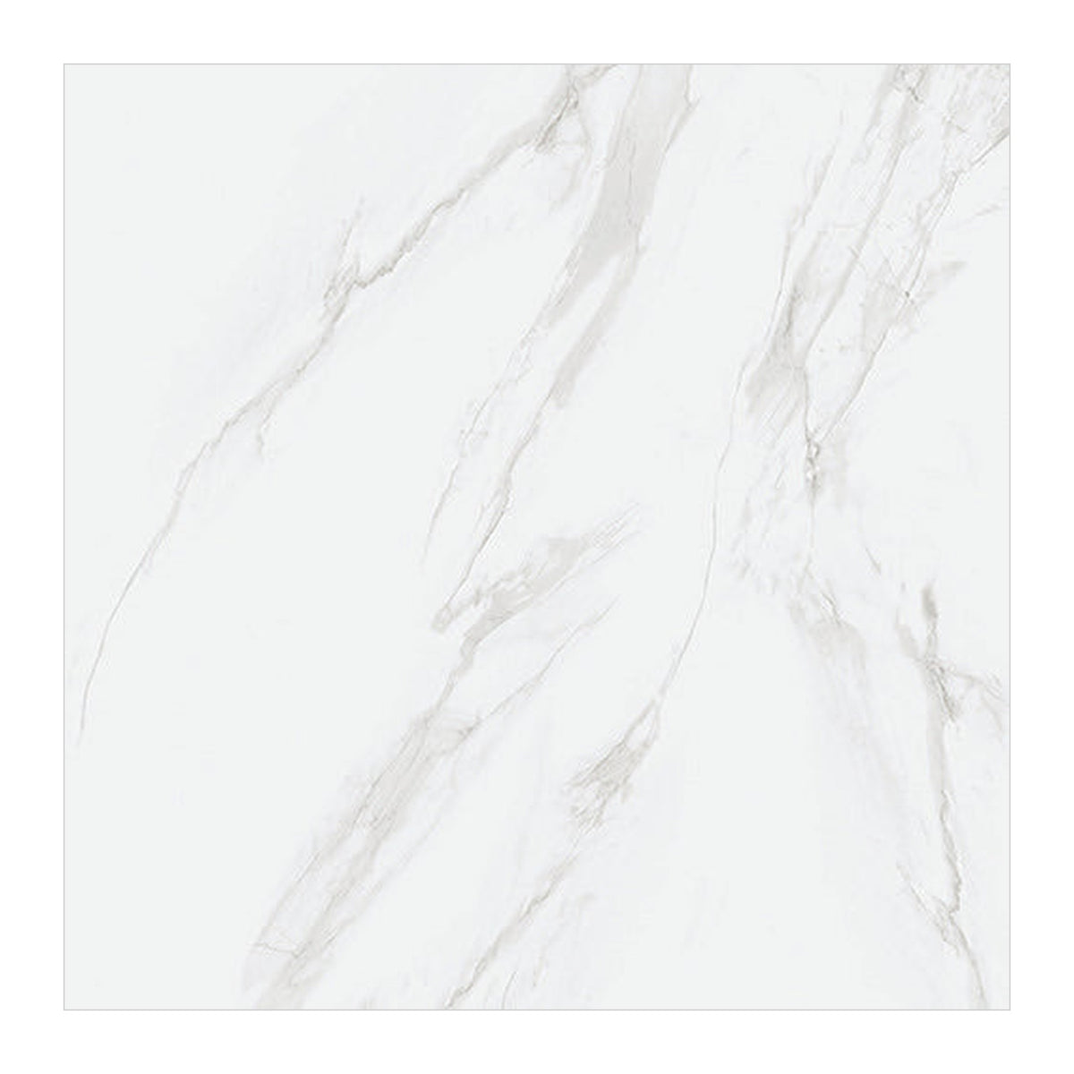 RAK Carrara Grey Polished Marble-Effect Porcelain Slab 120x240cm — Clearance Pallet Deal — tile face