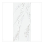 RAK Carrara Grey Polished Marble-Effect Porcelain Tile 80x80cm — Clearance Pallet Deal — tile face