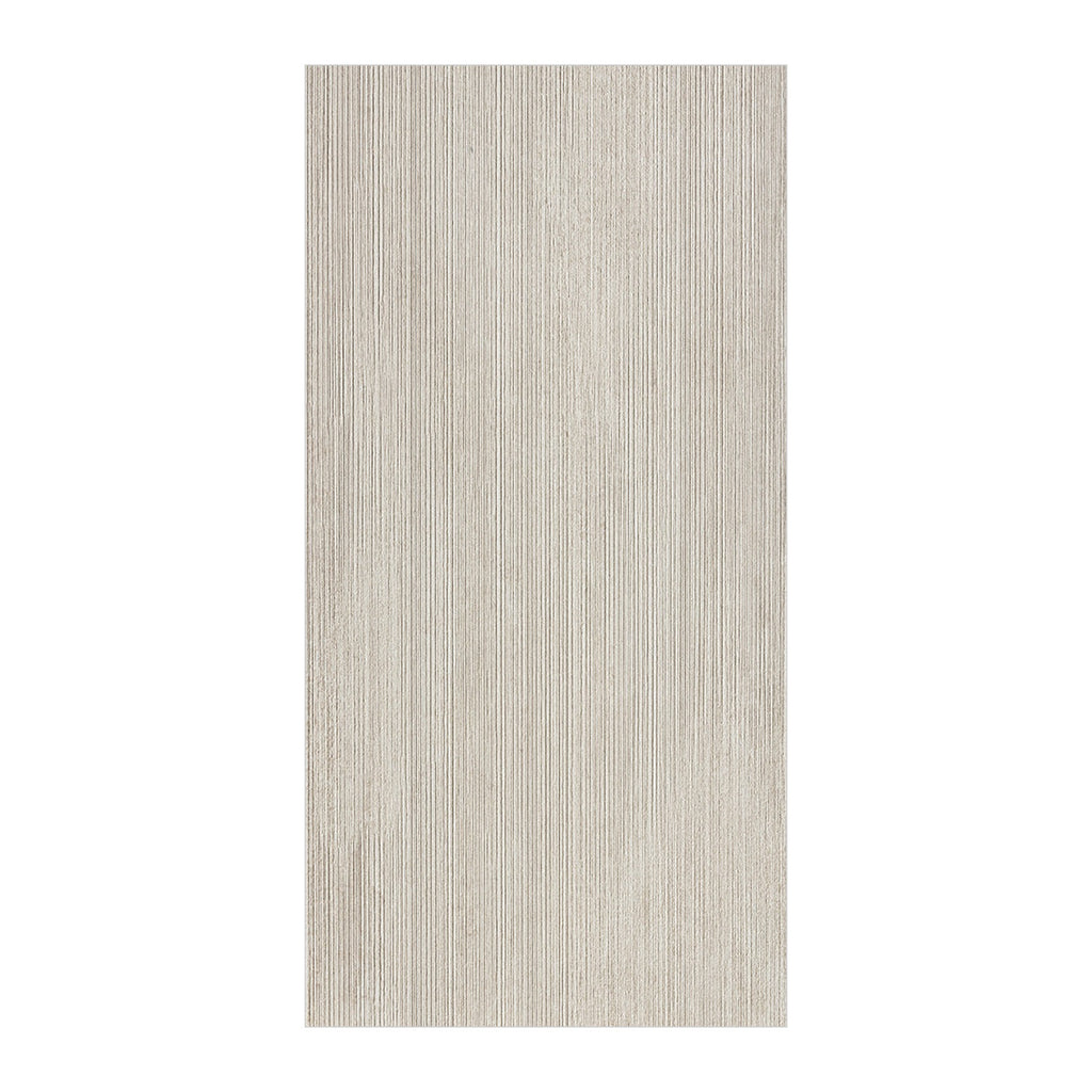 RAK Curton Beige Line Décor Rustic Concrete-Effect Porcelain Tile 60x60cm — Clearance Pallet Deal — tile face