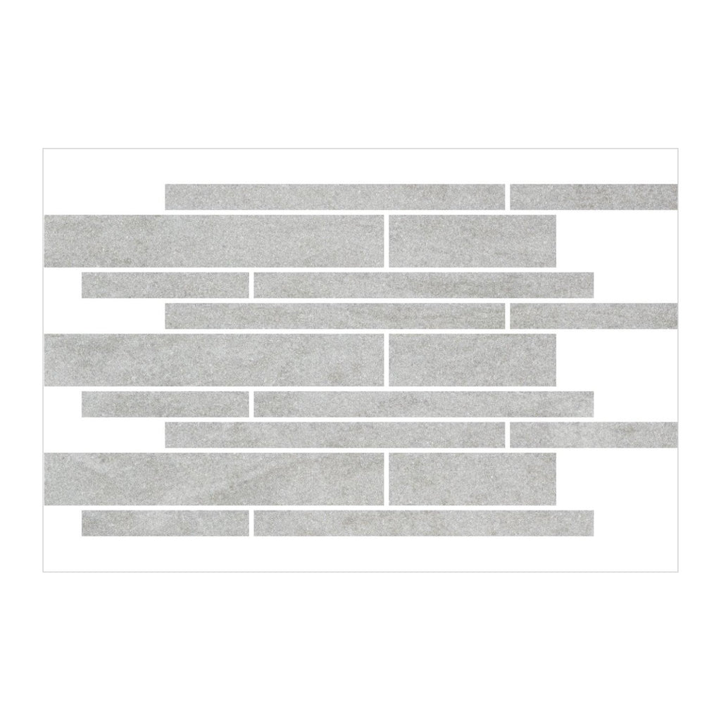 RAK Curton Grey Line Décor Rustic Concrete-Effect Porcelain Tile 60x60cm — Clearance Pallet Deal — tile face