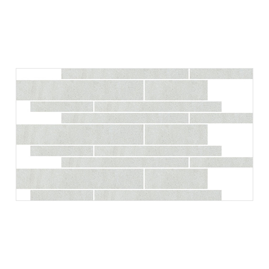 RAK Curton White Line Décor Rustic Concrete-Effect Porcelain Tile 60x60cm — Clearance Pallet Deal — tile face