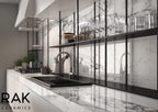 RAK Medicea Matt Marble-Effect Porcelain Tile — room setting