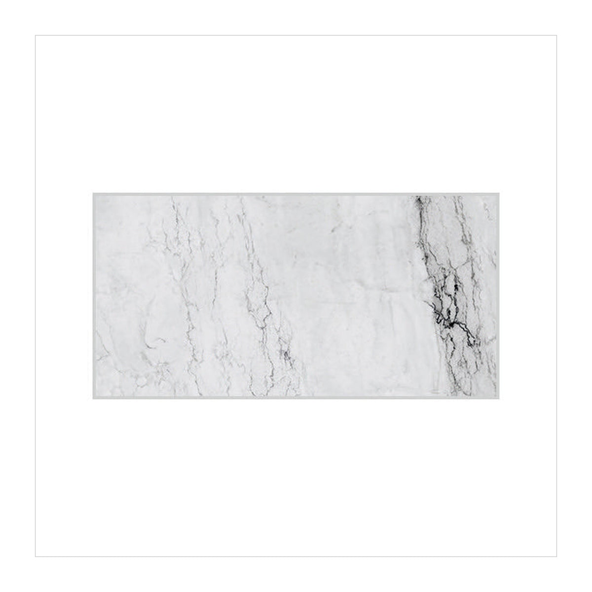 RAK Medicea White Matt Marble-Effect Porcelain Tile 60x120cm — Clearance Pallet Deal — tile face