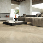 RAK Moonstone Stone-Effect Porcelain Tile — room setting