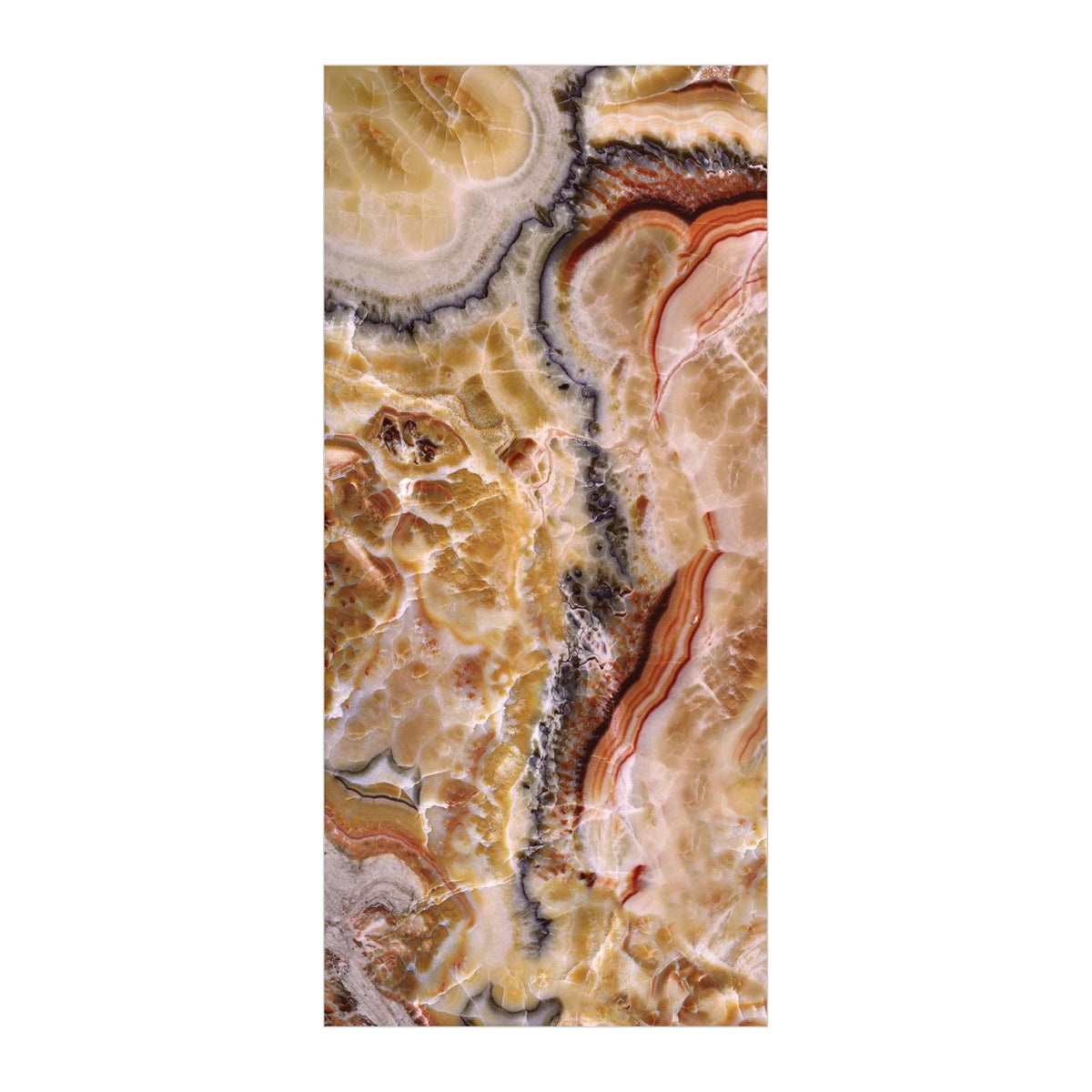RAK Preziosi Pearl Polished Marble-Effect Porcelain Slab 120x260cm — Clearance Pallet Deal — tile face