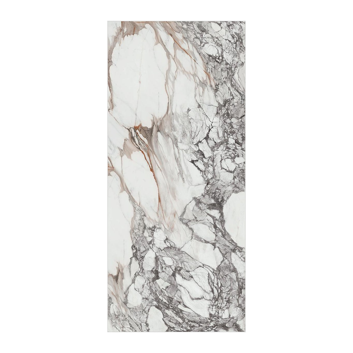 RAK Rain Marble Natural Polished Marble-Effect Porcelain Slab 120x260cm — Clearance Pallet Deal — tile face